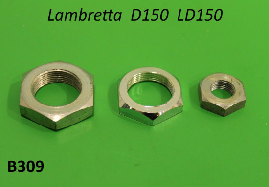Kit dadi speciali frizione + coppia conica Lambretta D150 + LD125 Deriv. '56 + LD150