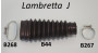 Fascetta piccola soffietto filtro aria Lambretta J